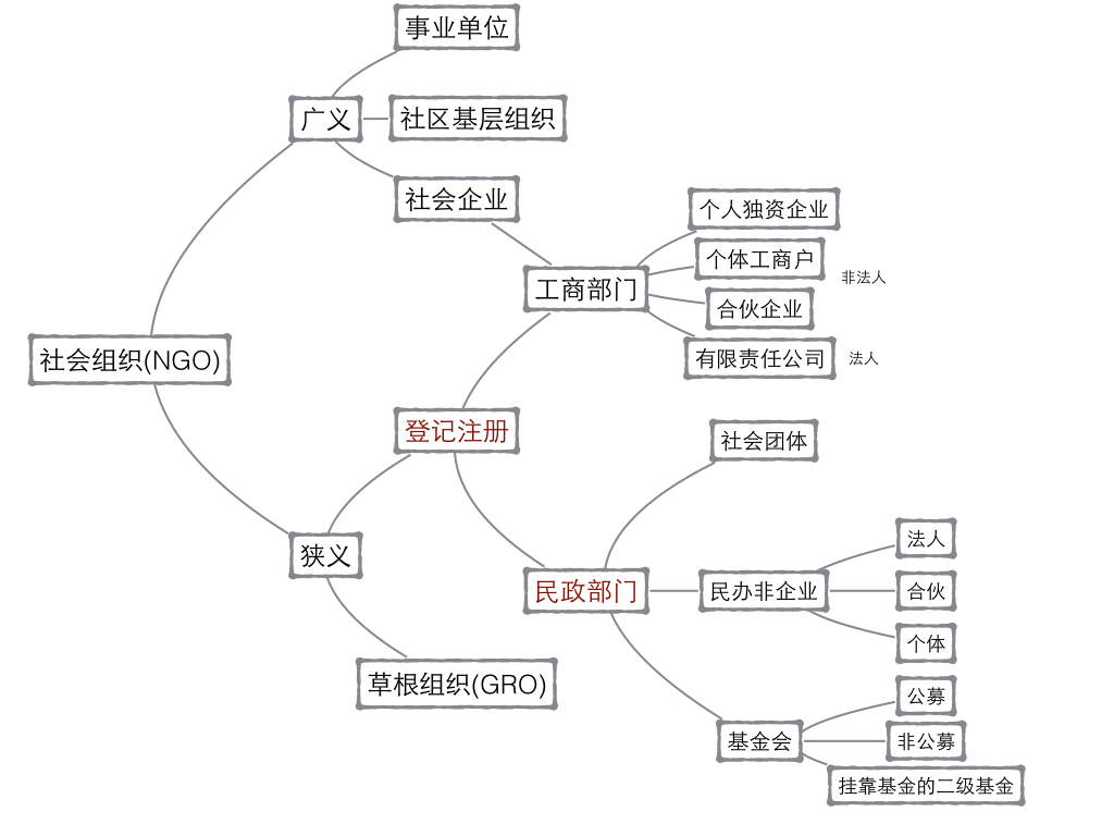 中国社会组织分类